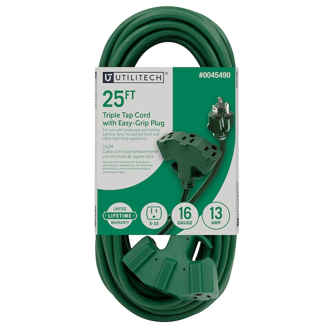 Select Lowe's Stores 25' PRIME Utilitech 16 / 3Prong Outdoor Extension Cord