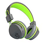 $10 JLab Neon Folding On-Ear, Wireless Headphones, 13 Hour Bluetooth Playtime, Noise Isolation, 40mm Neodymium Drivers, C3 Sound (Crystal Clear Clarity), Graphite/Green - $10