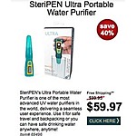 Campmor Black Friday: SteriPEN Ultra Portable Water Purifier for $59.97