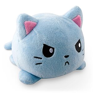 TeeTurtle Reversible Cat Plushie 4-Inch Gray + Black Two-Sided Flip Plush Toy $6.00​ +FS w/Prime