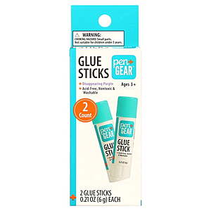 Walmart School Supplies: 4-Oz Glue or 2-Ct Glue Sticks $0.25 & More + Free Pickup
