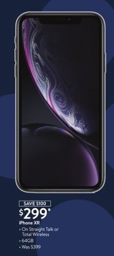 Walmart Black Friday Iphone Xr On Straight Talk Or Total Wireless For 299 00