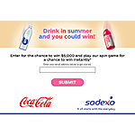 Coca-Cola and Sodexo Hydrate for Summer Instant Win Game &amp; Sweepstakes