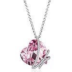 urlhasbeenblocked Crystal Heart Pendant Necklace and Faux Pearl Bracelet  for $20 and $6.99 - Amazon Free Shipping ($49)