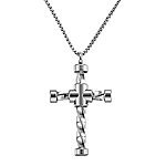 urlhasbeenblocked Men's Stainless Steel Cross Pendant Necklace - 2 Designs - $6.99 + Amazon Prime Free Shipping