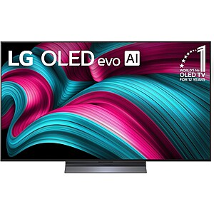 65" LG OLED65C5PUA C5 evo AI 4K OLED Smart TV (2025) $1197.60 + Free S/H