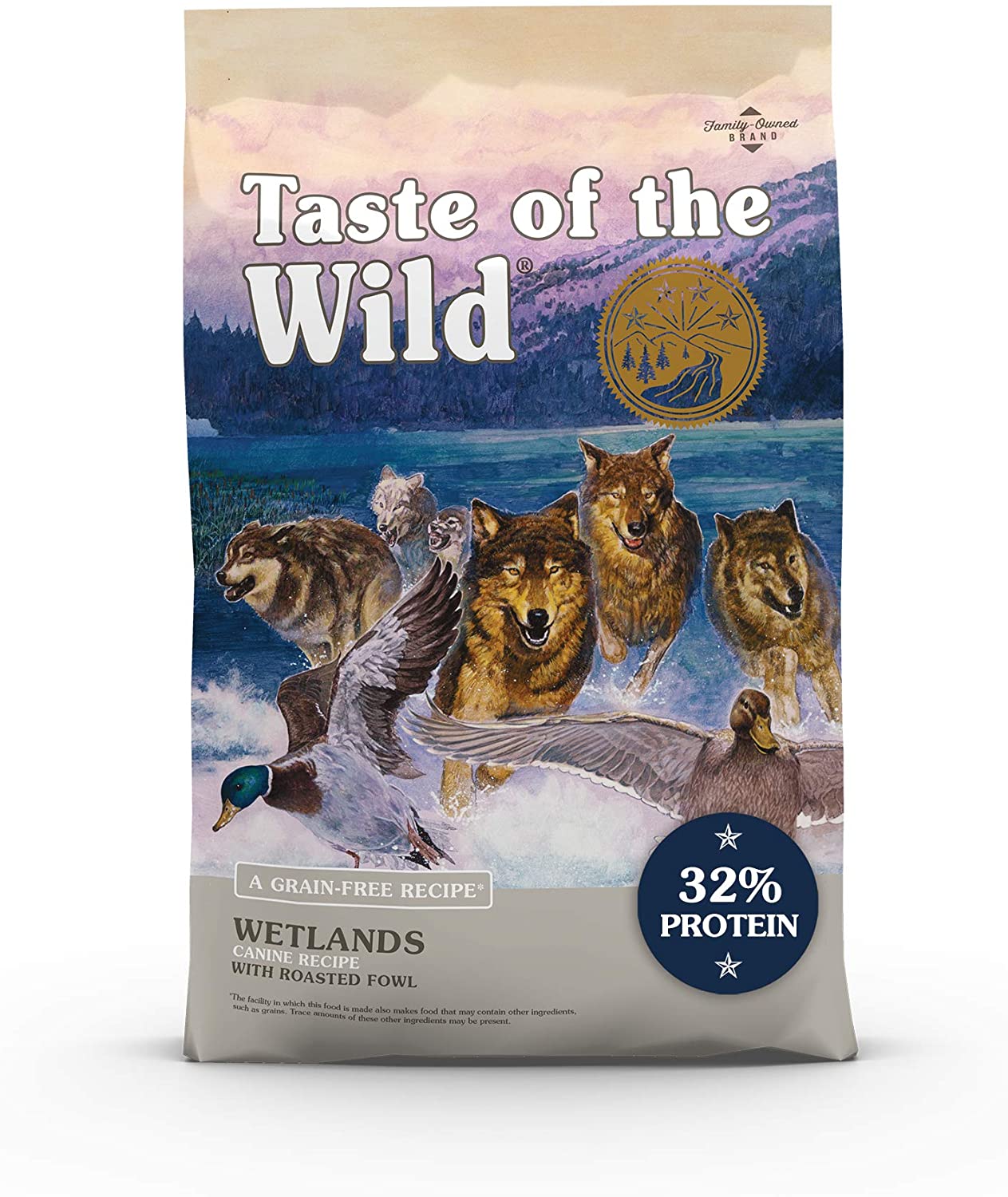 Taste of the Wild Wetlands Grain-Free Roasted Duck Dry Dog Food, 14 lbs. $14.72