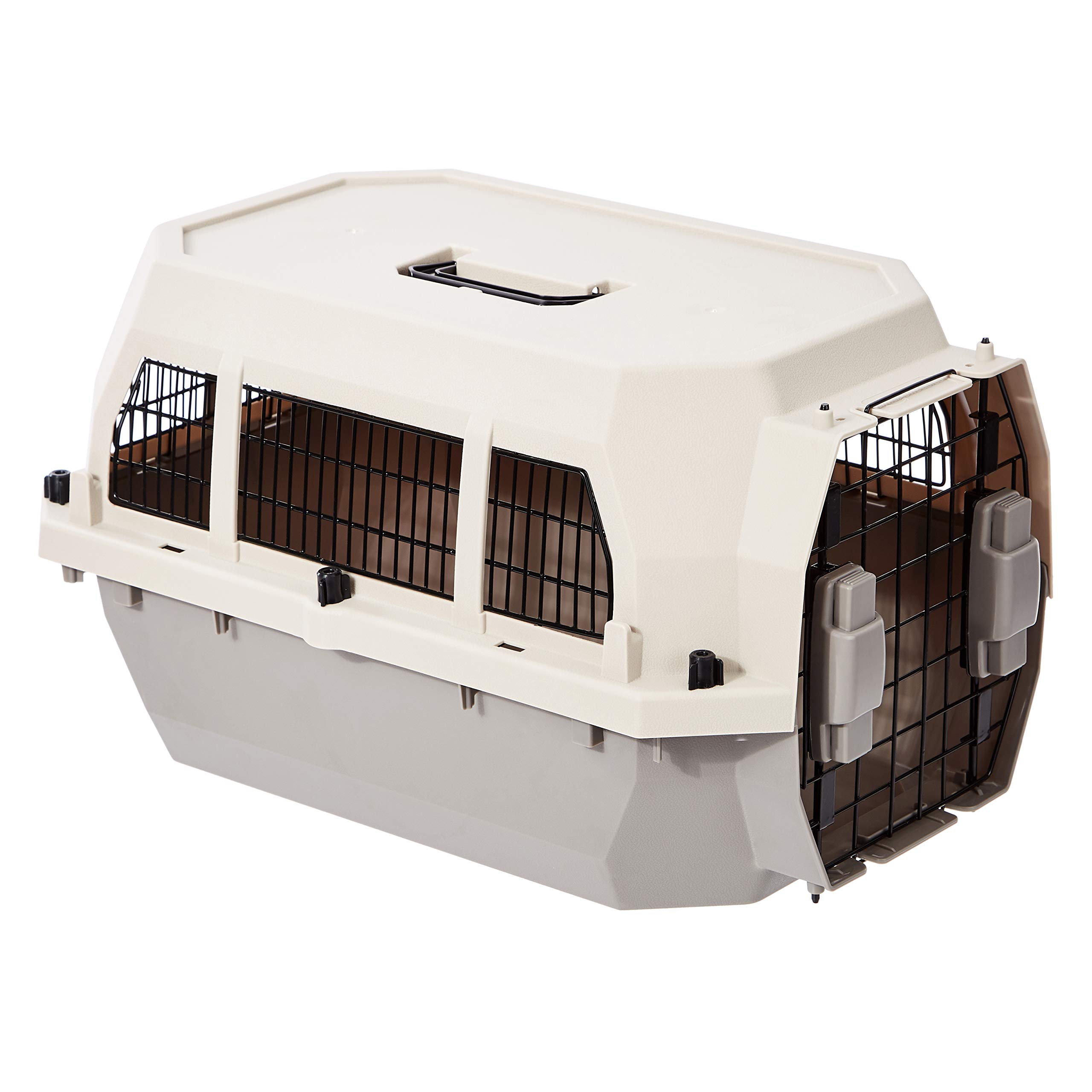 Basics Pet Carrier Kennel With Metal Wire Ventilation, 23-Inch - $43.90