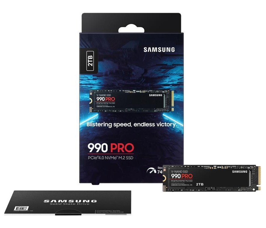 2TB SAMSUNG 990 PRO NVMe Gen 4 SSD $155