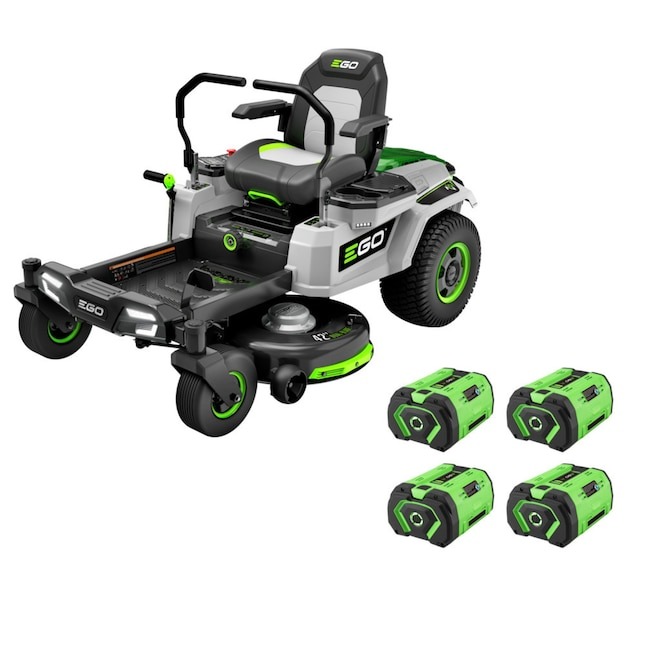 EGO POWER+ Z6 42-in 56-volt Lithium Ion Electric Riding Lawn Mower with 4 10 Ah Batteries (Charger Included) Lowes.com - $4500