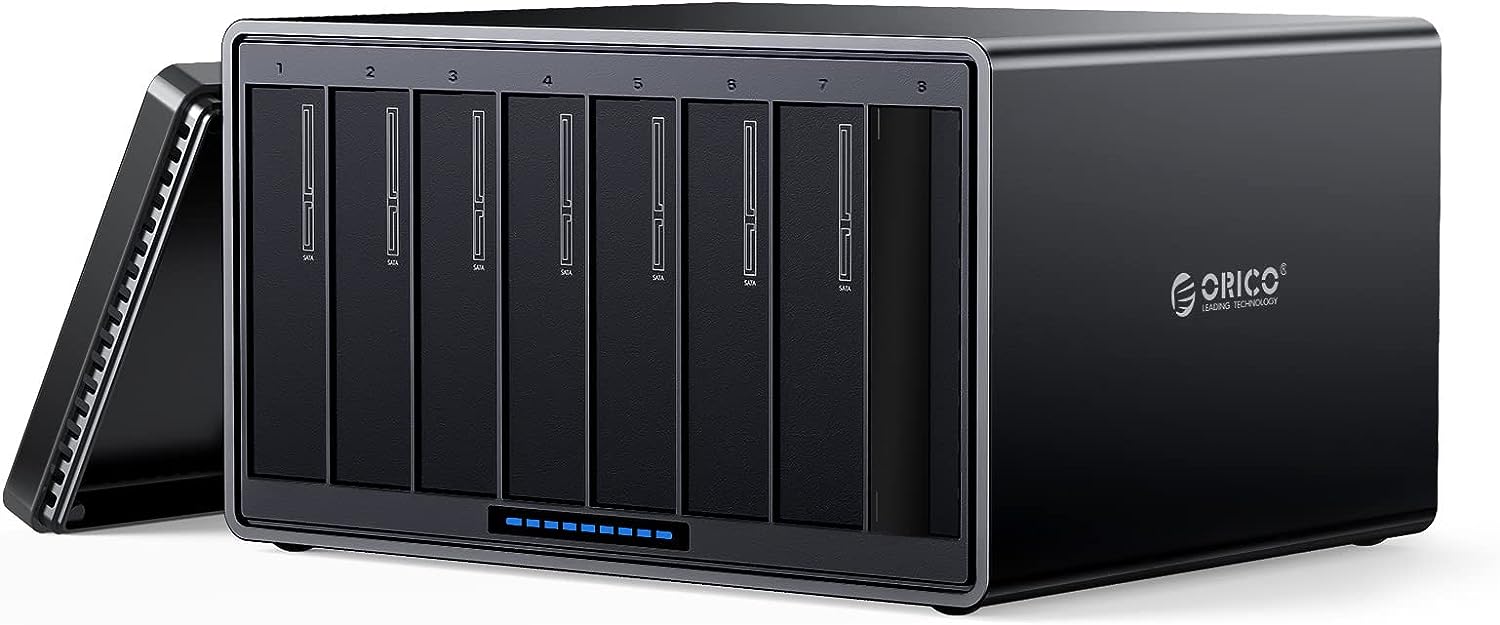 ORICO 8 Bay Tool-Free Aluminum Hard Drive Enclosure with 2 Build-in Fans $240 - $240