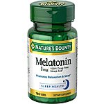 180-Count 1mg Nature's Bounty Melatonin Tablets $2.80 w/ Subscribe &amp; Save