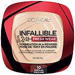 0.31-Oz L'Oreal Paris Makeup Infallible Fresh Wear Powder Foundation (Porcelain) $6.40 w/ Subscribe &amp; Save