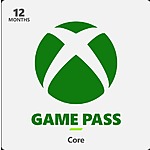 12-Month Xbox Game Pass Core Membership $49 (Email Delivery)