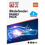2-Year Bitdefender Family 2024 Security Software (15-Device; Digital Download) $35 &amp; More