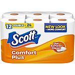 [S&amp;S] $4.49: 12-Count Scott ComfortPlus 1-Ply Double Roll Toilet Paper