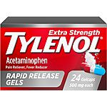 24-Ct Tylenol Extra Strength Acetaminophen Rapid Release Gels $2.45 w/ Subscribe &amp; Save