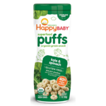 Happy Baby Organics Superfood Puffs, Kale &amp; Spinach, 2.1 Ounce (Pack of 6) $10.10
