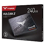 Team Group T-FORCE VULCAN Z 2.5&quot; 240GB SATA III 3D NAND Internal Solid State Drive (SSD) T253TZ240G0C101 $16.19