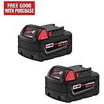 Free Tool w/ (Two pack) Milwaukee XC 5Ah Batteries $199 Home Depot