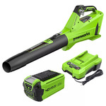 Greenworks 40V Cordless Leaf Blower 450CFM 120MPH with 2.5Ah Battery and Charger - $69.99