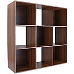 Prime Members: Amazon Basics Storage Cube Shelf Organizer (9 Cubes, Espresso) $30.60 + Free Shipping