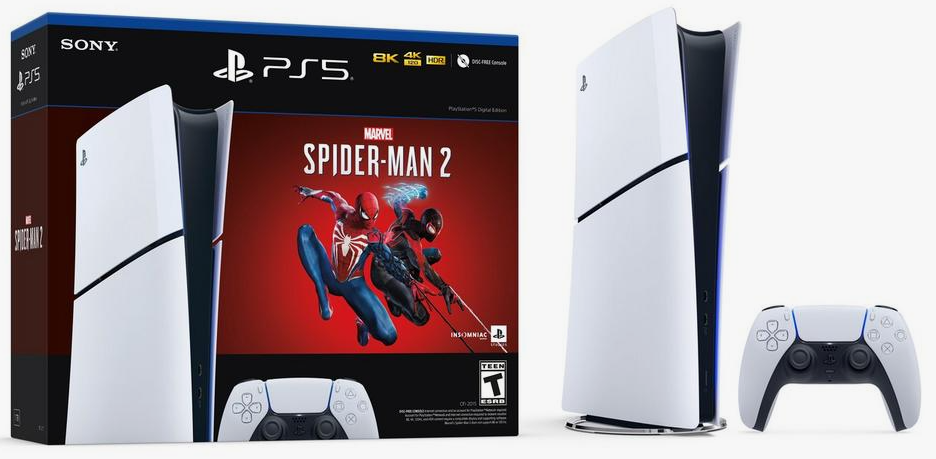1TB Sony PlayStation 5 Slim Digital Console w/ Marvel's Spider-Man 2 Bundle $399 + Free Shipping