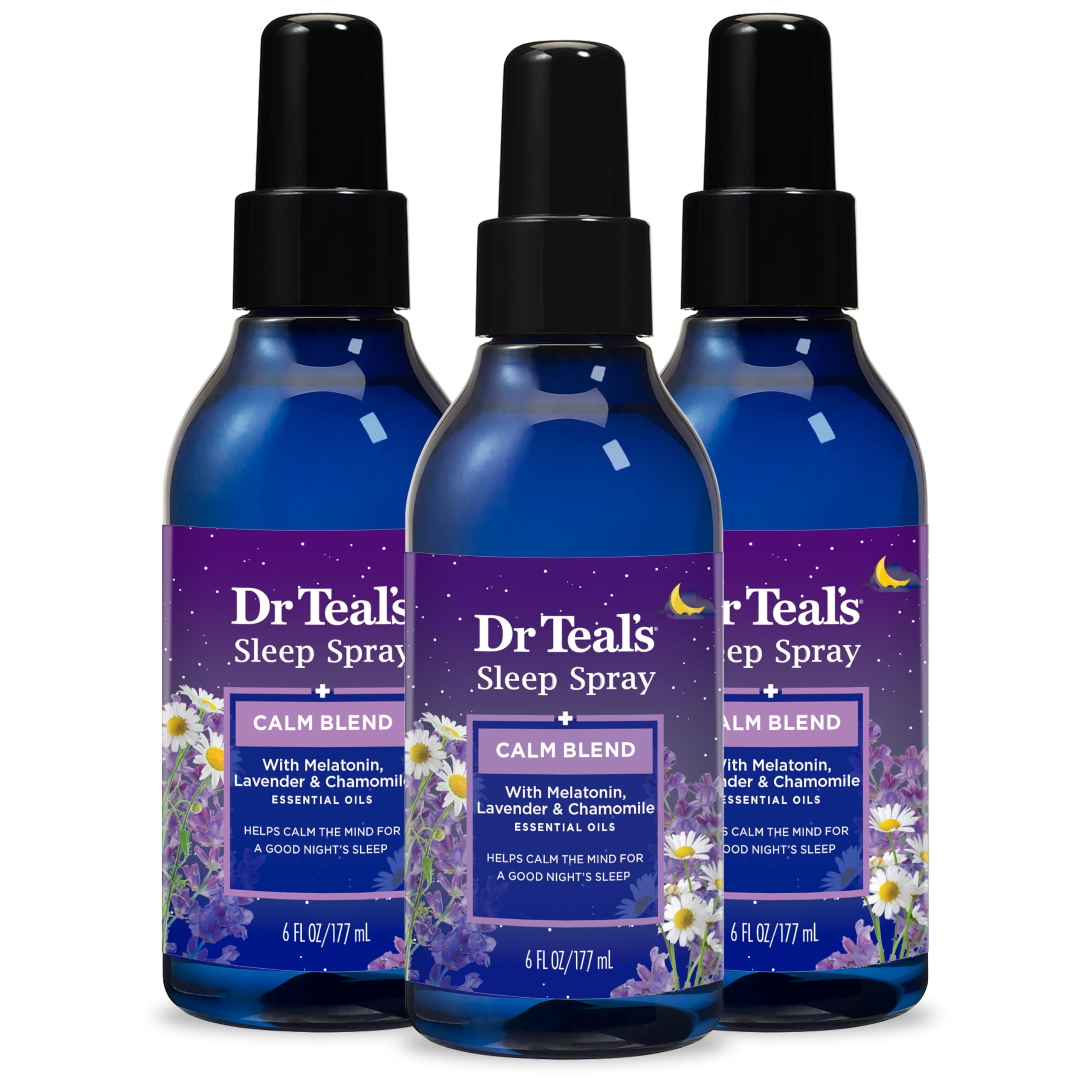 $12.33 /w S&S: Dr Teal's Sleep Spray with Melatonin & Essential Oil Blend, 6 fl oz (Pack of 3)