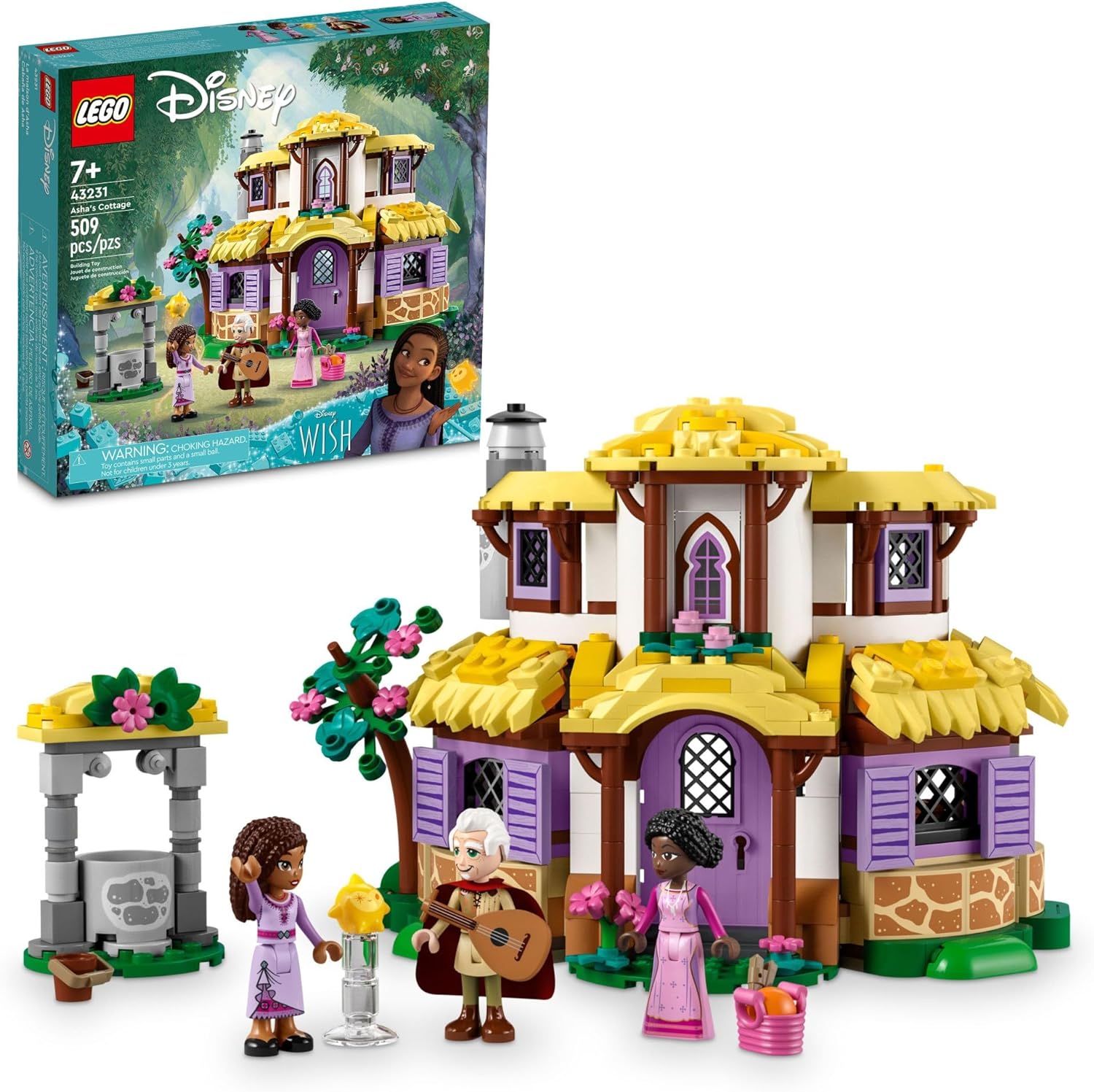 $21.60: 509-Piece LEGO Disney Princess Asha's Cottage Building Set (43231)
