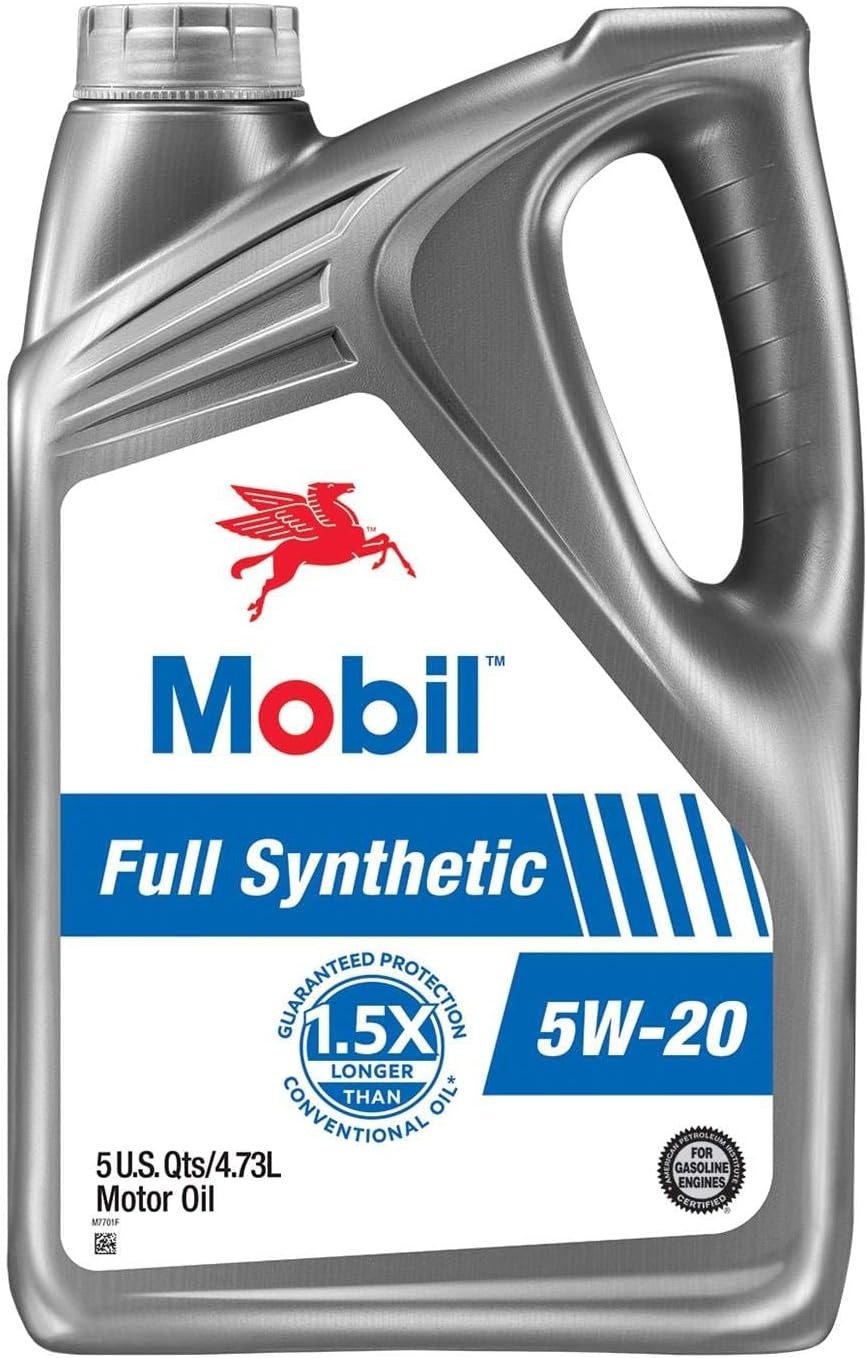 $18.99: Mobil Full Synthetic Motor Oil 5W-20, 5 Quart