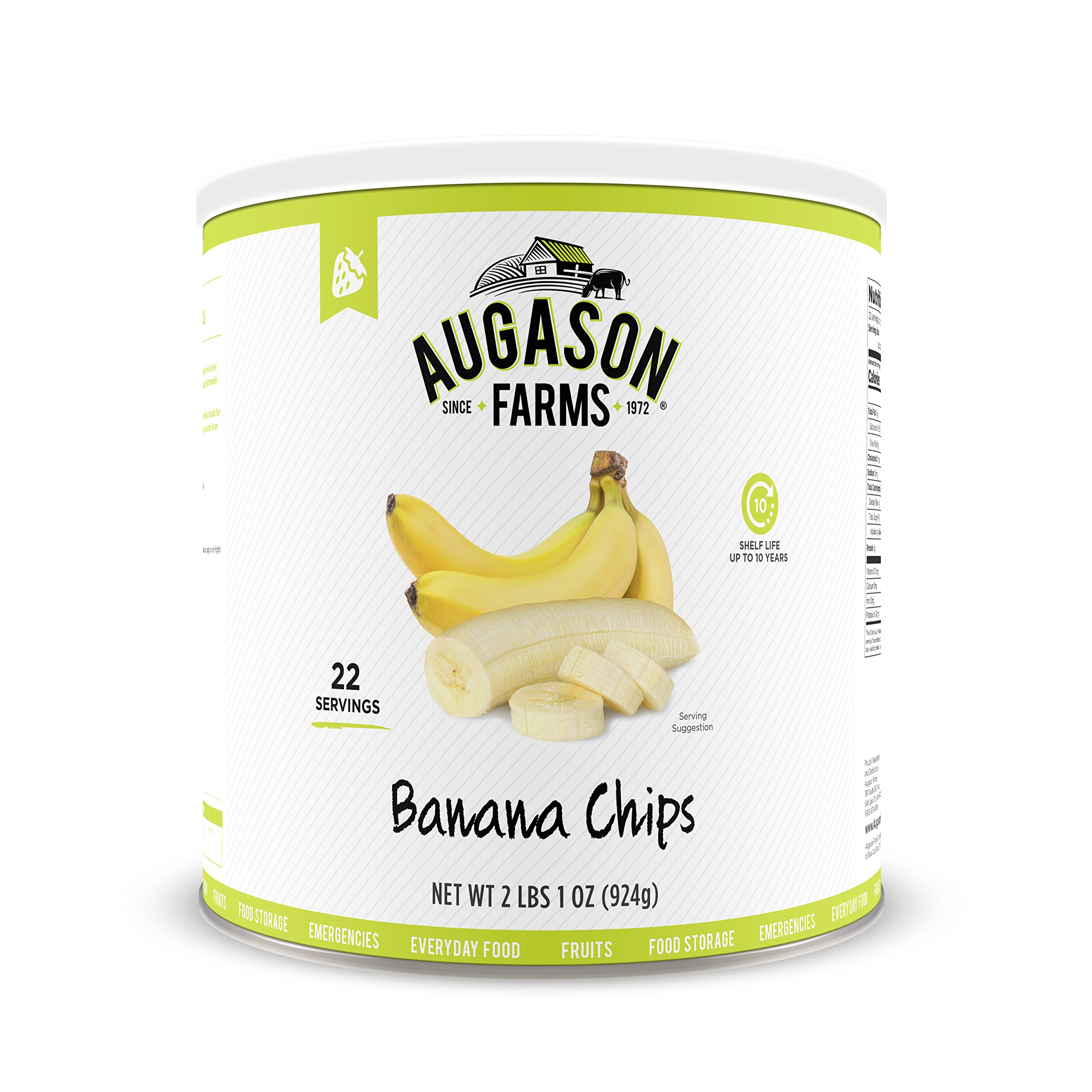 $8.97: Augason Farms Banana Chips 2 lbs 1 oz No. 10 Can
