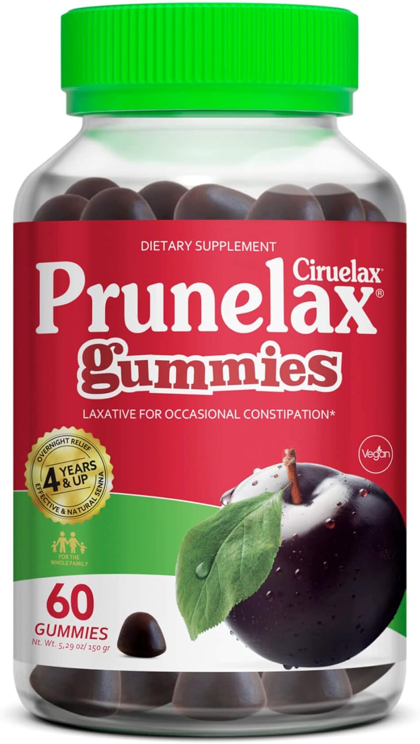 $5.69 w/ S&S: Prunelax Ciruelax Regular Strength Laxative Gummies, 60ct