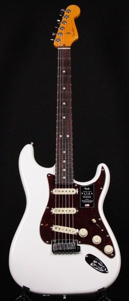 $1540 for Fender American Ultra Stratocaster SSS Rosewood Fingerboard Arctic Pearl