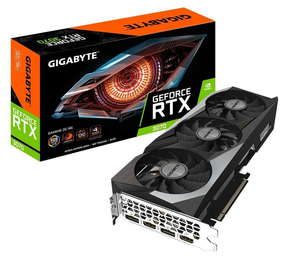 GIGABYTE Gaming OC GeForce RTX 3070 8GB GV-N3070GAMING OC-8GD (rev. 2.0) (LHR) $384.99