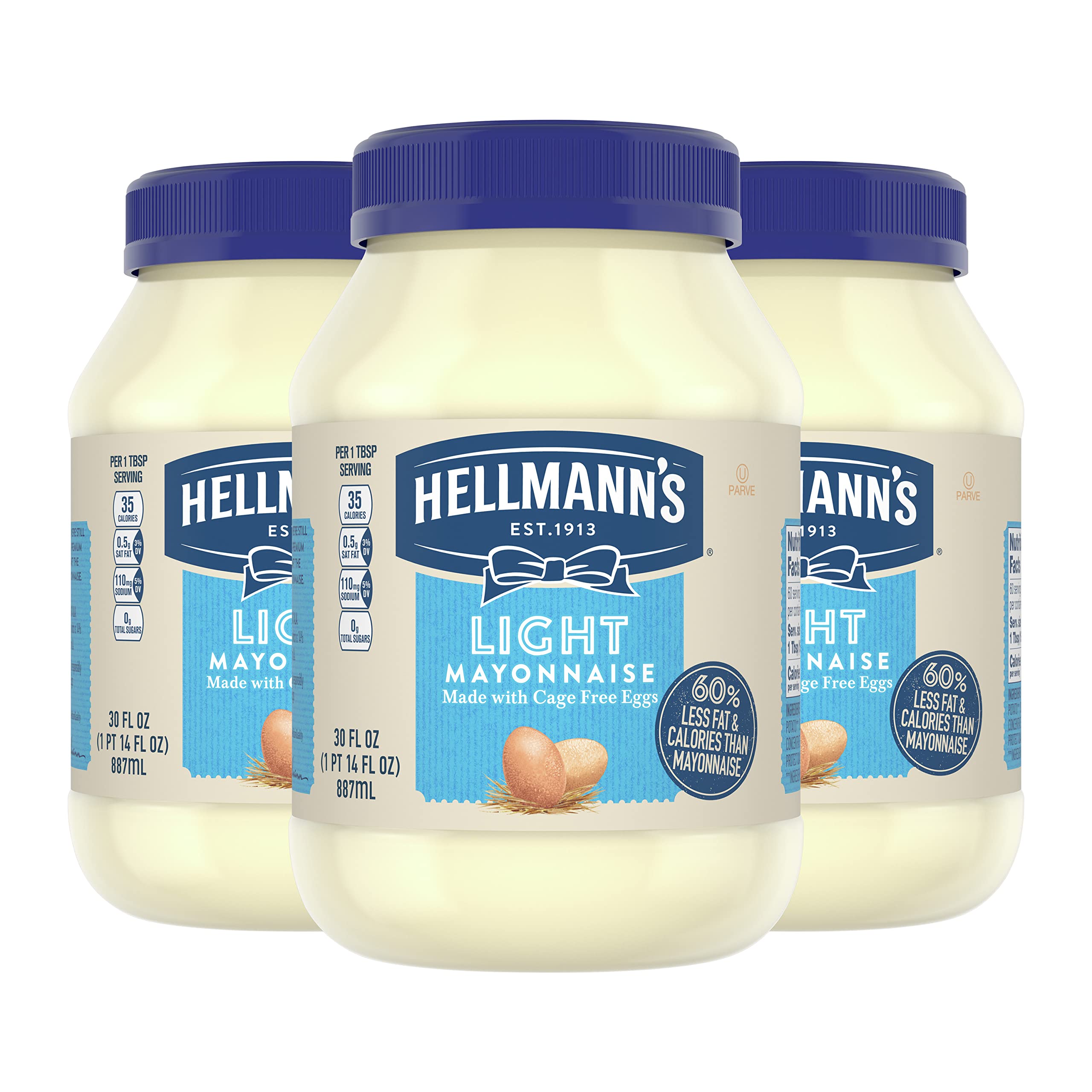 $8.67 w/ S&S: Hellmann's Light Mayonnaise Light Mayo, 30 oz, 3 Count