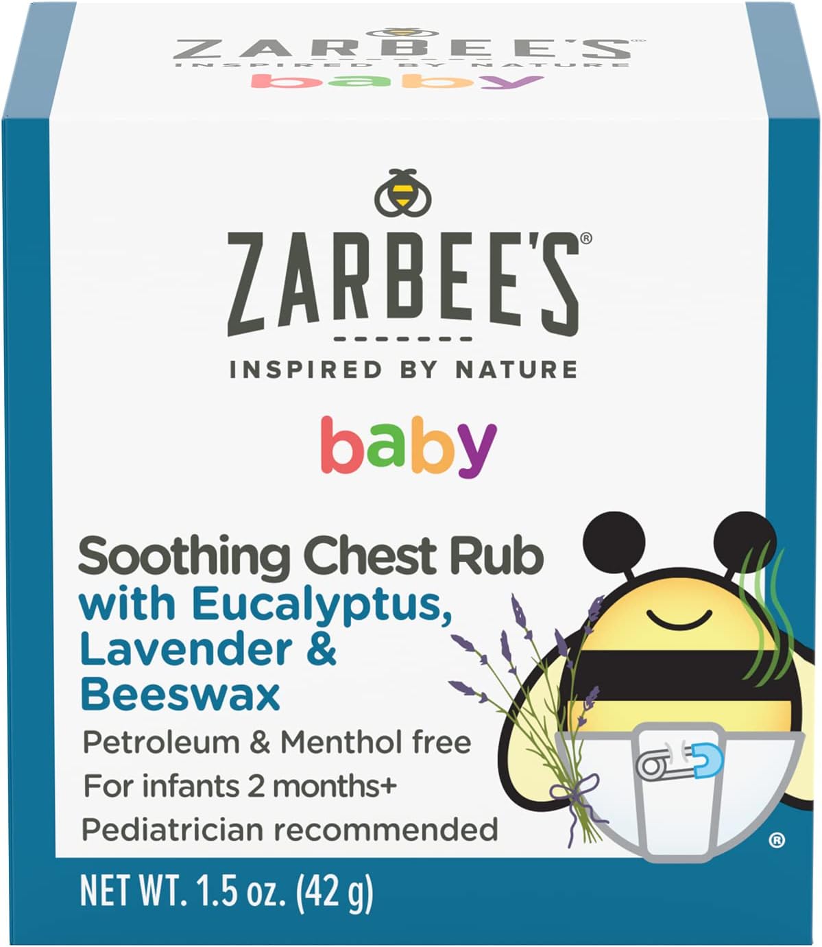 $4.08 w/ S&S: Zarbee's Baby Soothing Chest Rub with Eucalyptus & Lavender, 1.5 Ounce (2 for $6)
