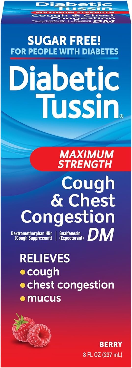$6.08 w/ S&S: Diabetic Tussin DM Maximum Strength Cough Medicine with Chest Congestion Relief, 8 Fl oz