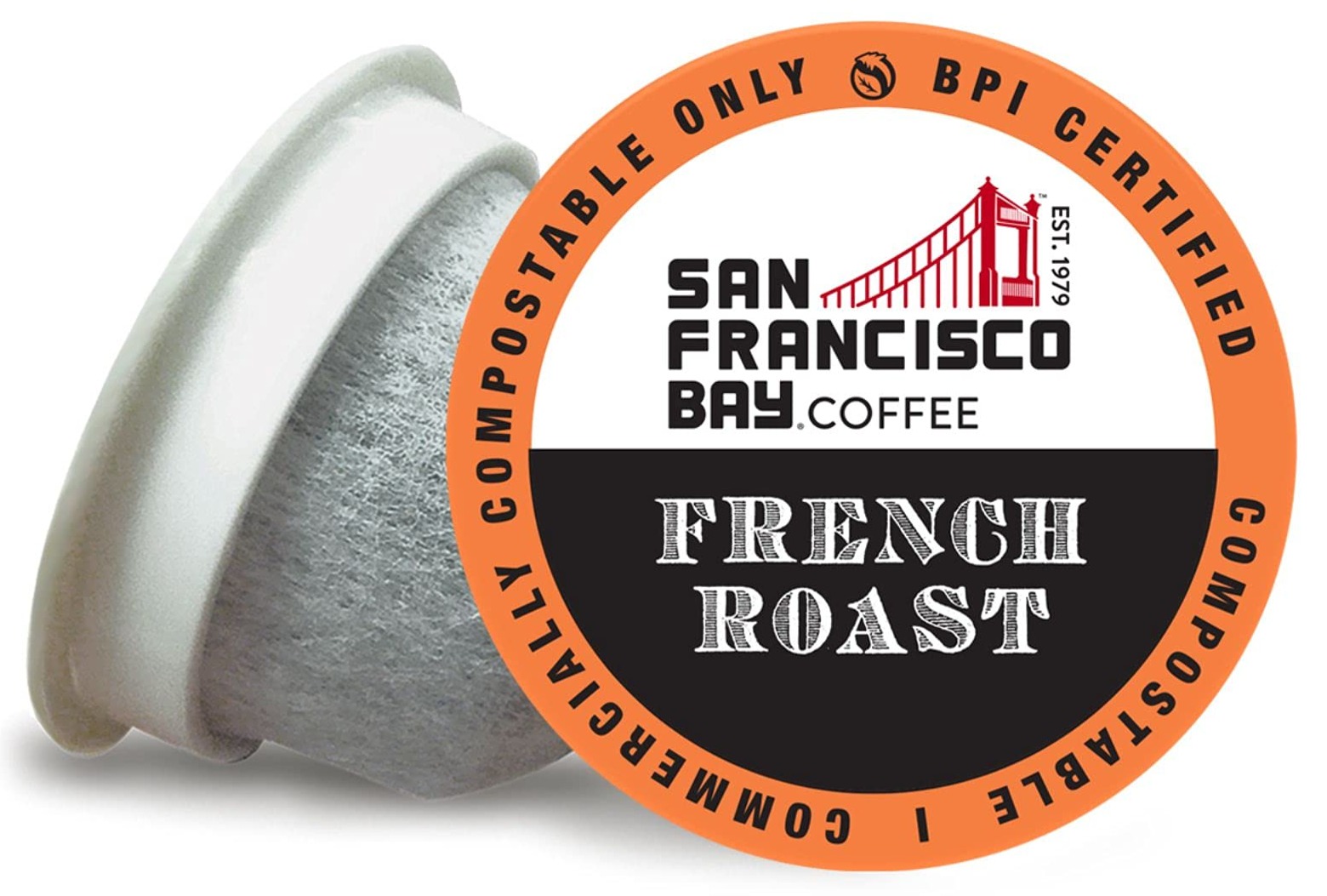 San Francisco Bay Compostable Coffee Pods - French Roast (80 Ct) K Cup Compatible including Keurig 2.0, Dark Roast, $21.59 - as low as $18.71 w/5 S&S items
