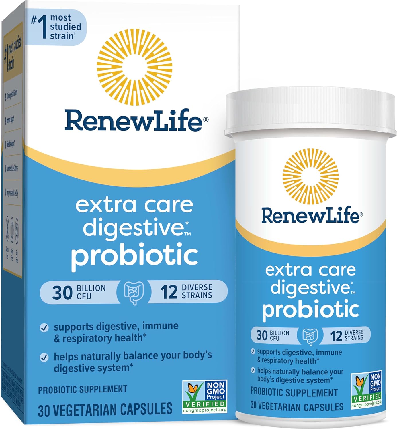 $9.09 w/ S&S: Renew Life Extra Care Digestive Probiotic Capsules, 30 Count