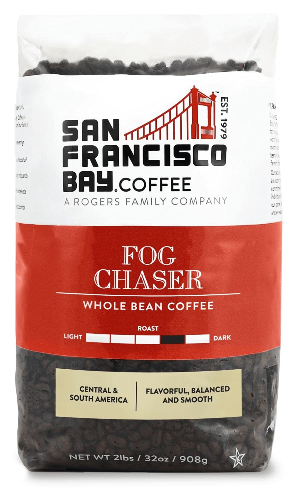 San Francisco Bay Whole Bean Coffee - Fog Chaser (2lb Bag), Medium Dark Roast: as low as $11.69