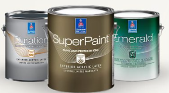 Sherwin-Williams Super Sale, 40% off paints and stains, 30% off supplies, Apr 19-22