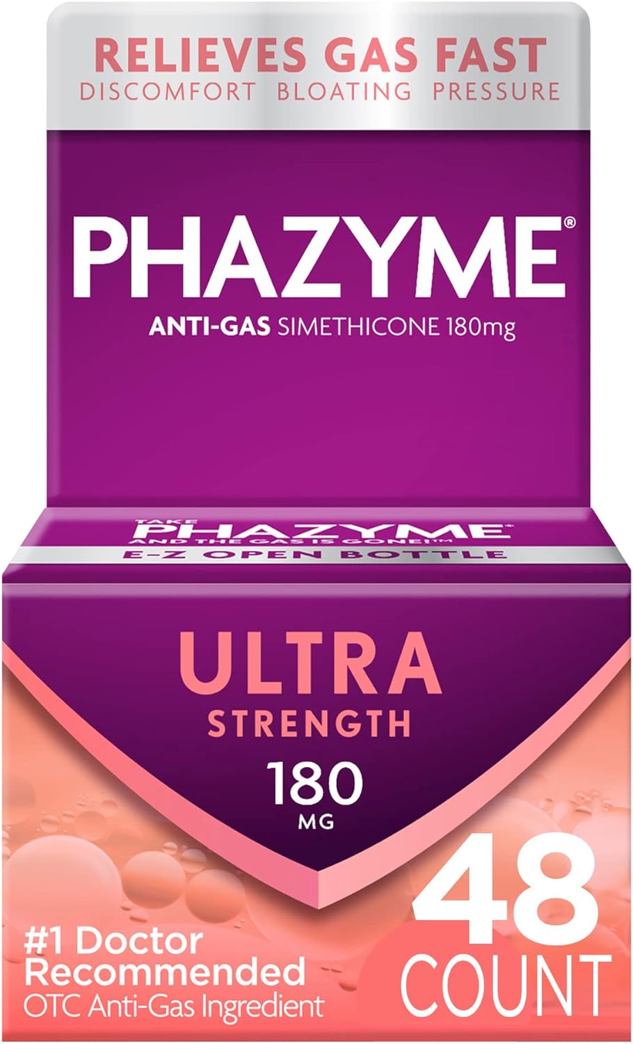 $5.01 w/ S&S: Phazyme Ultra Strength Gas & Bloating Relief, 48 Fast Gels