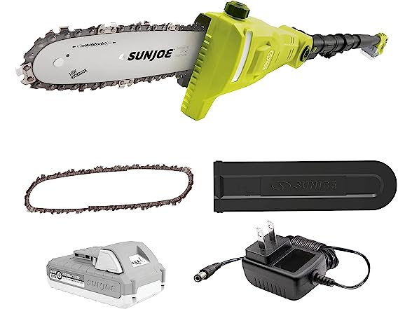 Woot!, Sun Joe 24V-PS8CMAX-LTE 24-Volt IONMAX Cordless Telescoping Pole Chain Saw Kit, 8-inch, W/ Bonus Spare Chain, 2.0-Ah Battery + Charger, $71.99, FS for Prime $71.99
