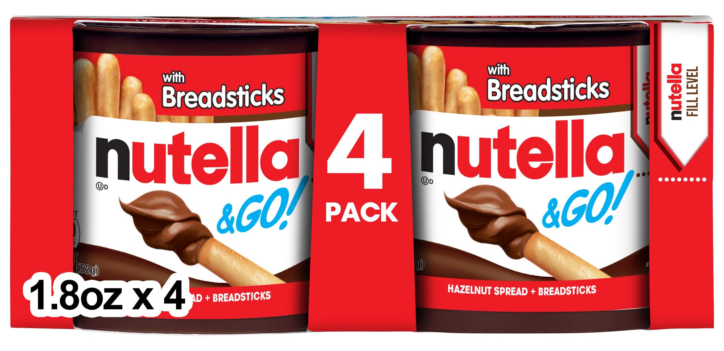 [S&S] $3.57: Nutella & GO! 4 Pack, 1.9 Oz Each