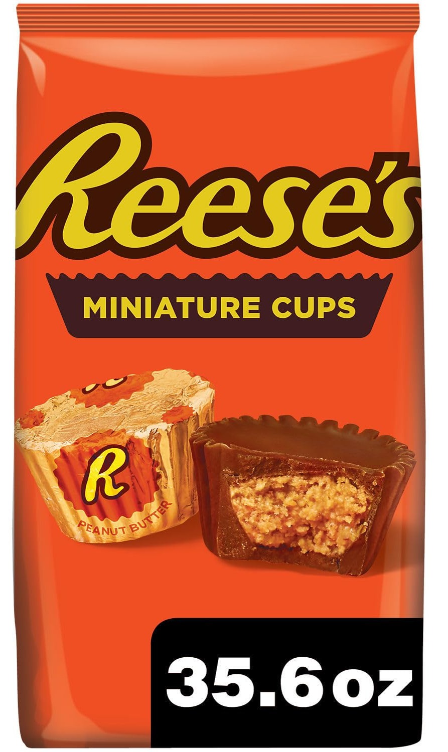 Amazon.com : REESE'S Miniatures Milk Chocolate Peanut Butter Cups, Easter Basket Easter Candy, Party Pack, 35.6 oz : Everything Else $8.43