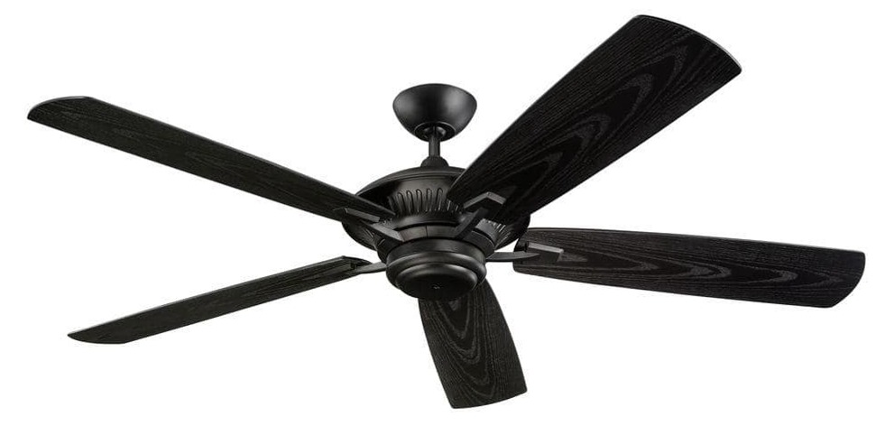 60" Cyclone Indoor/Outdoor Matte Black Ceiling Fan $57.60 + Free Shipping