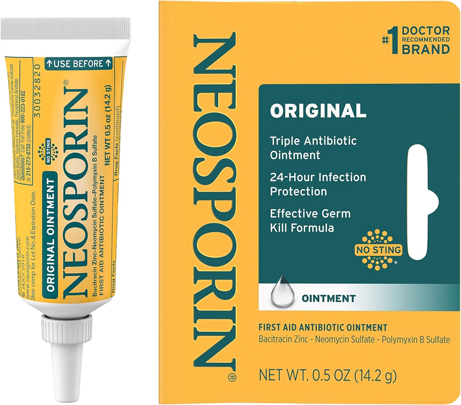 Neosporin Original First Aid Antibiotic Ointment with Bacitracin Zinc, 0.5 oz [Subscribe & Save] $2.53