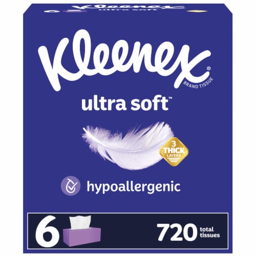 12-Pack 120-Count Kleenex 3-Ply Facial Tissues ultra soft or Soothing Lotion $12 YMMV