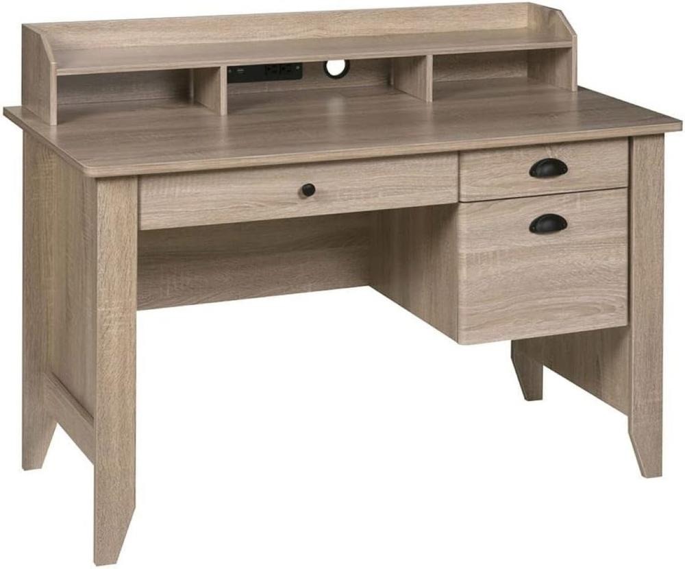 Menards OneSpace Executive Light Oak Desk with Hutch, ship to store, after rebate - $49.99