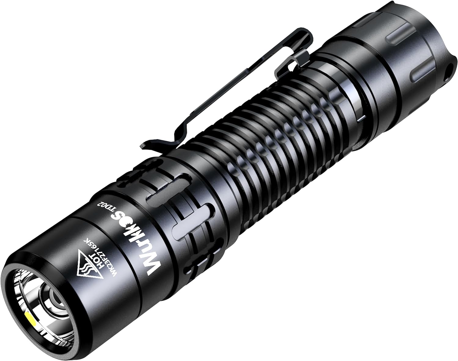 Wurkkos TD02 Led Tactical Flashlight (ymmv), Pocket Rechargeable 2000 Lm Flashlight EDC with Type C Chargin - $17.99